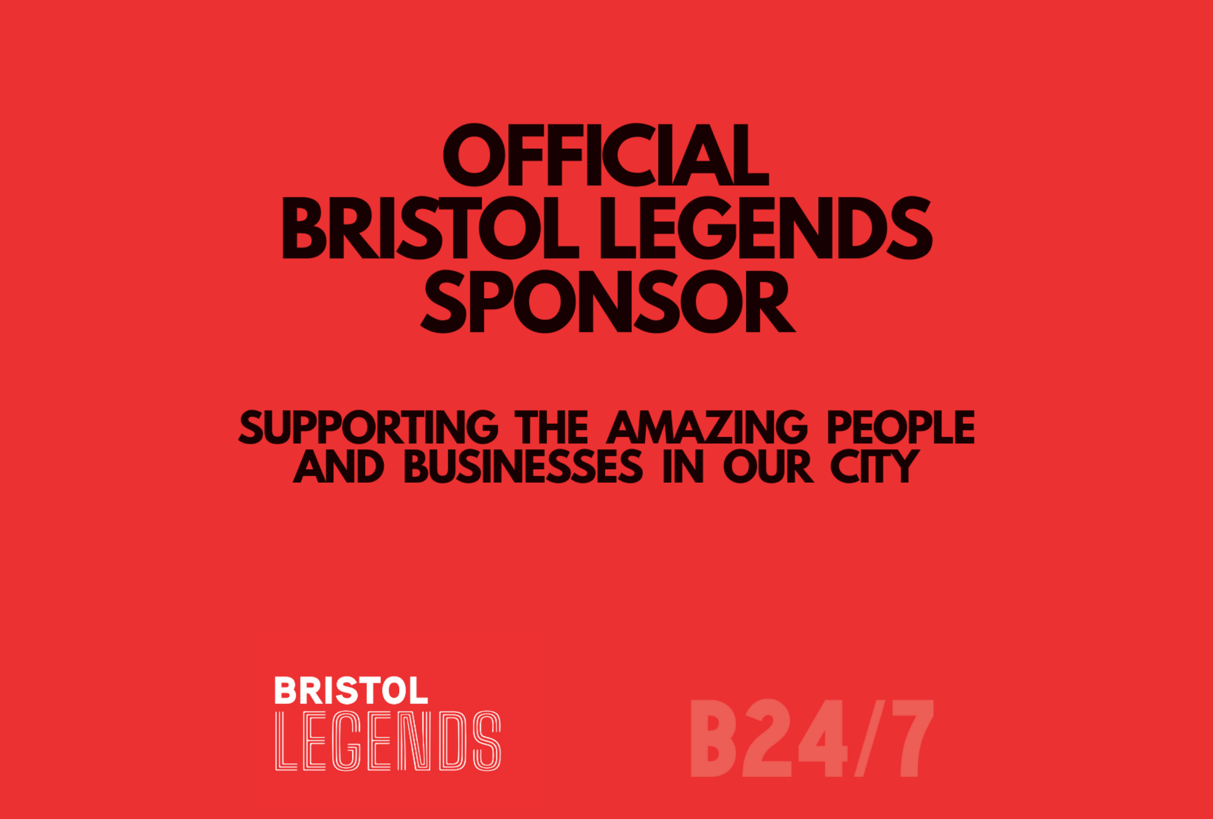 Proud to sponsor the Bristol Legends Community Award