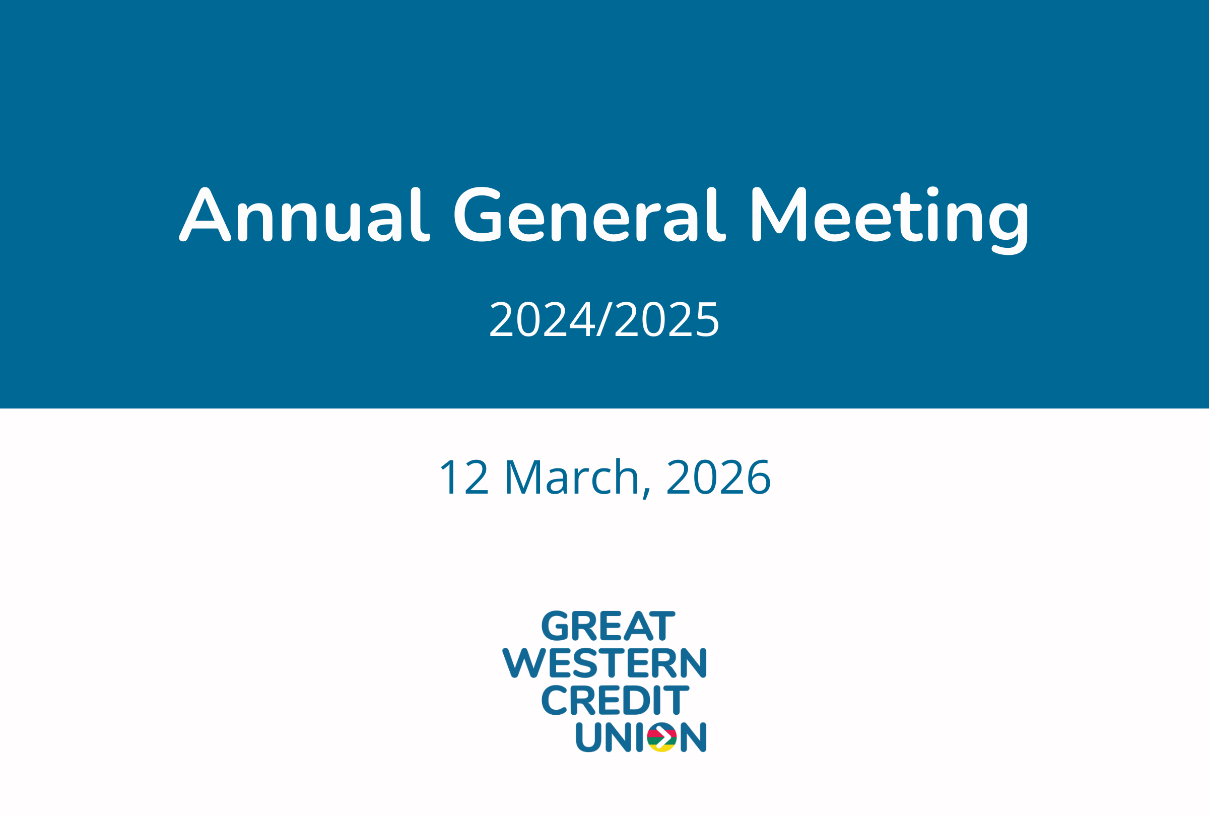 GWCU AGM Save the date