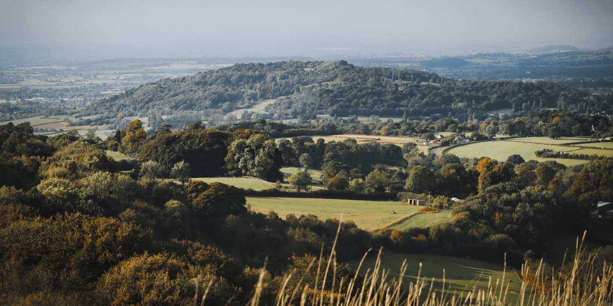 Aerial image of Stroud Valley country side
